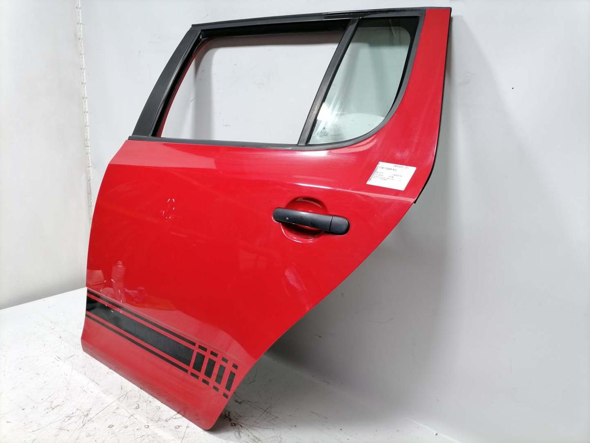 Skoda Fabia 2 5J original T&uuml;r hinten links Coridarot LF3K Flie&szlig;heck Bj.2012